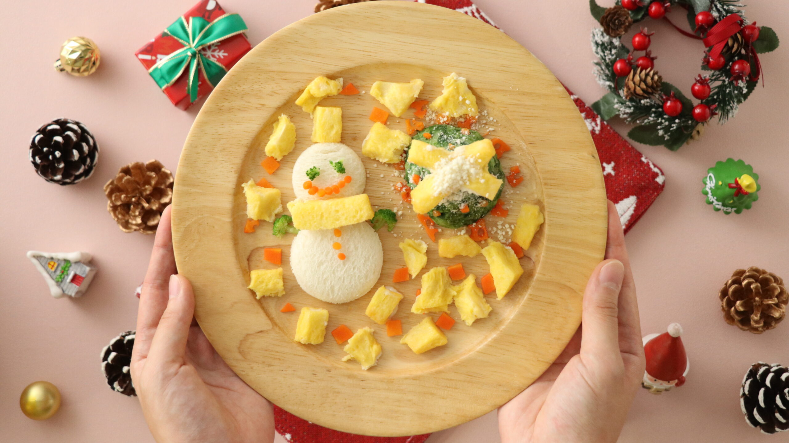 【12〜18ヶ月頃】雪だるま食パン