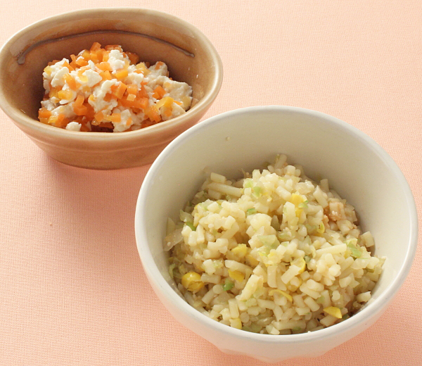 キャベツとコーンのスパゲティ