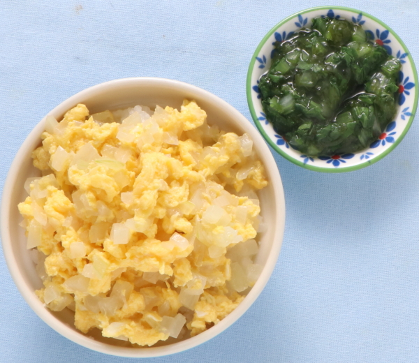 玉葱の卵とじ丼