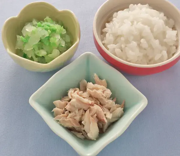さばのやわらか煮 白菜と玉葱のやわらかあえ