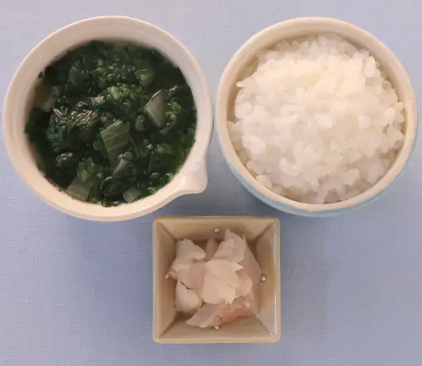 白身魚ソテー 玉葱とオクラのみそ汁