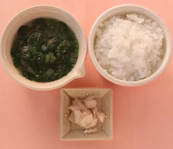 白身魚ソテー 玉葱とオクラのみそ汁