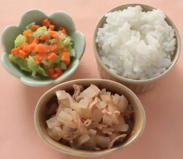 豚肉と玉葱のケチャップ煮