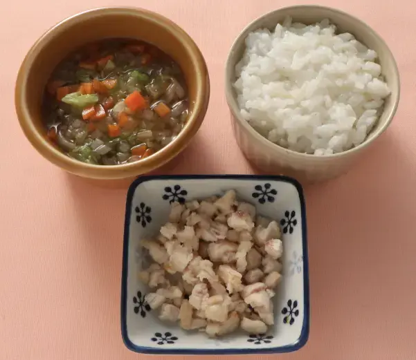 ころころチキン 野菜のスープ