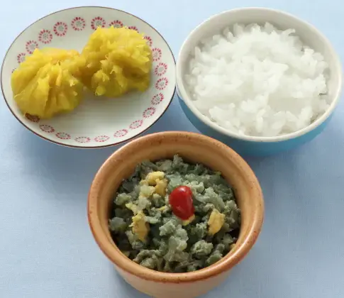 野菜の卵あえ
