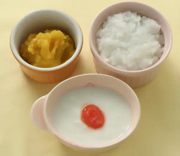 ヨーグルト ミニトマトペーストのせ かぼちゃのマッシュ