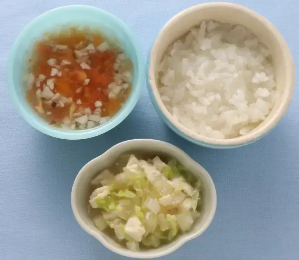 豆腐と白菜のやわらかあえ