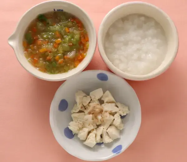 くずし豆腐 野菜汁