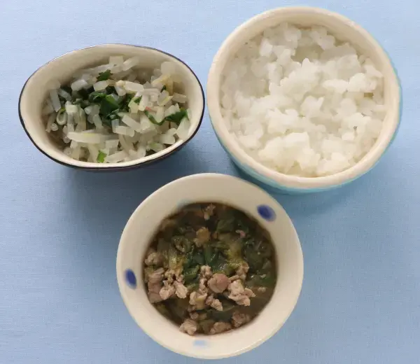 豚肉とレタスのとろみあえ