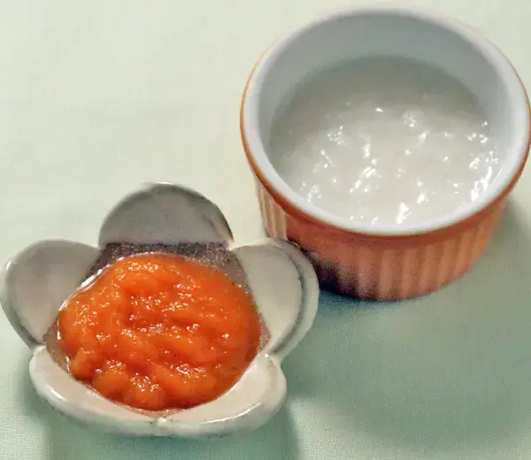 人参のすりのばし