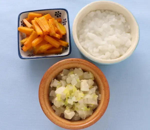 豆腐と野菜のあえもの
