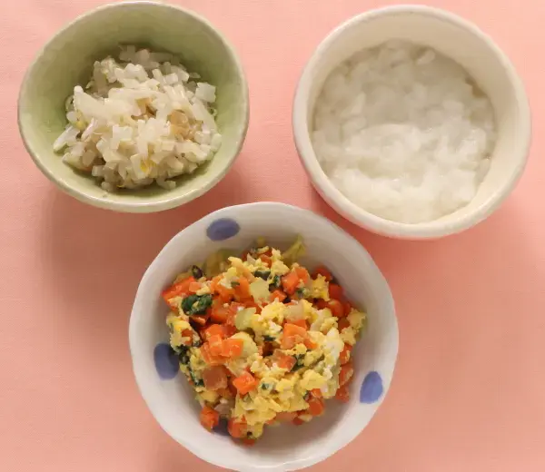 野菜の卵とじ もやしのマヨあえ