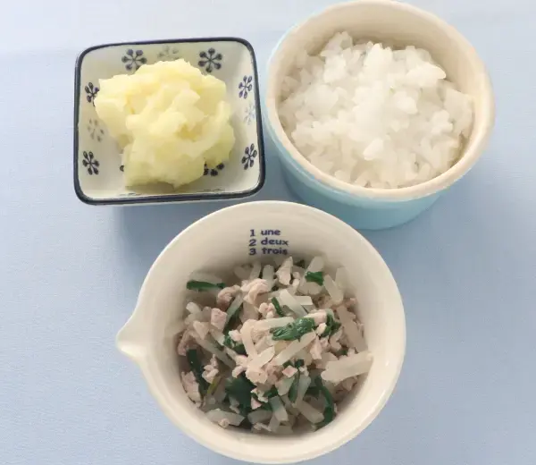 豚肉と野菜の煮もの つぶしポテト