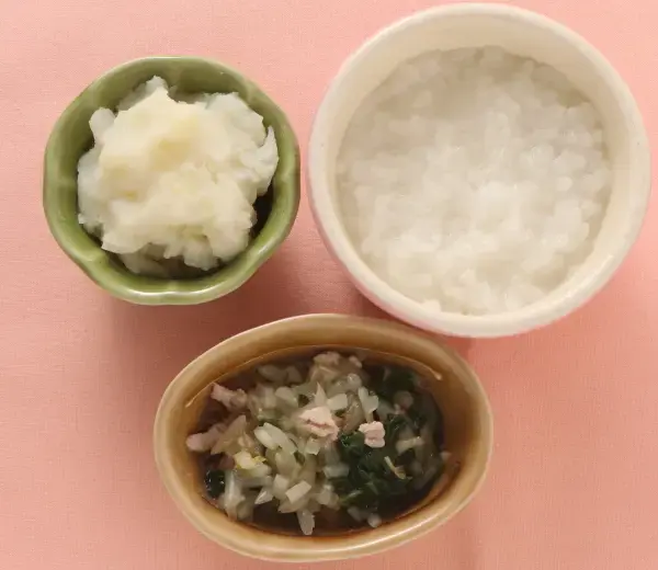 豚肉と青菜のやわらか煮 つぶしポテト