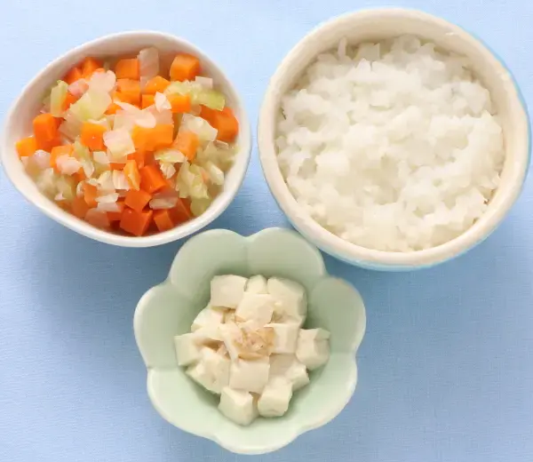 くずし豆腐 野菜のみそ煮