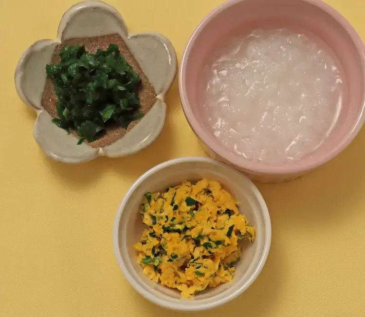 青菜の黄身あえ レタスのやわらか煮