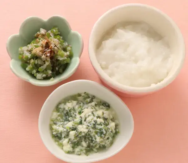 レタスの白あえ風 きのことピーマンのお浸し