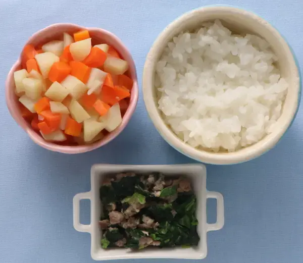 豚肉と青菜のレンジ蒸し やわらかじゃが煮