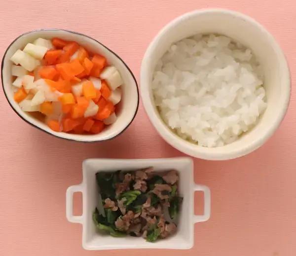 豚肉と青菜のレンジ蒸し やわらかじゃが煮