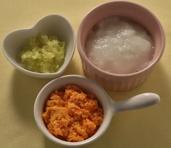 鶏肉とかぼちゃのマッシュ きざみキャベツ