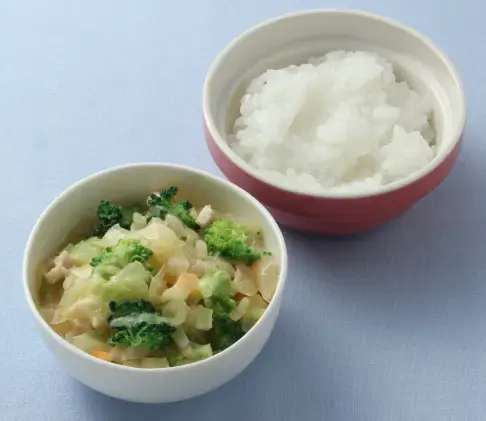 鶏肉と野菜のチーズ風味鍋