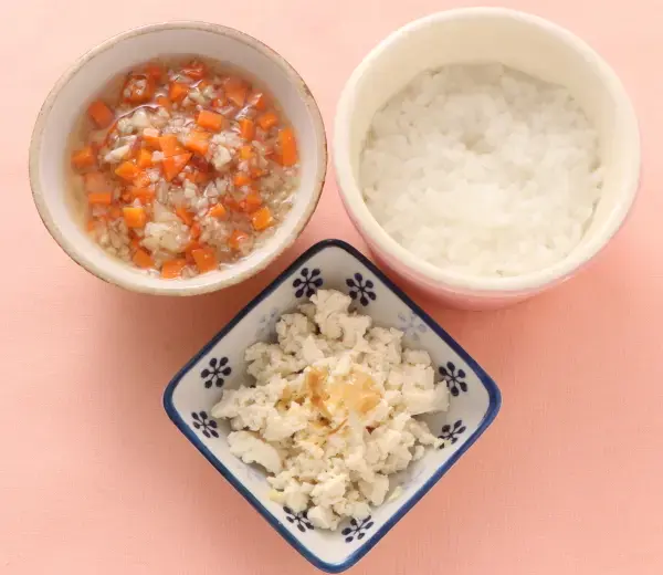 くずし豆腐 野菜スープ