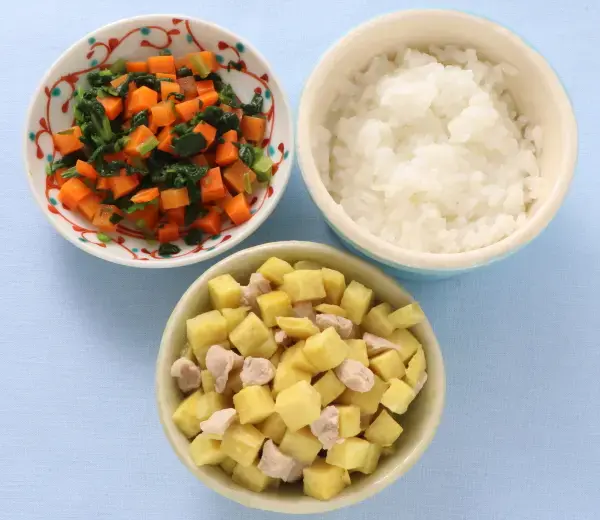 鶏肉とさつま芋のみそ煮