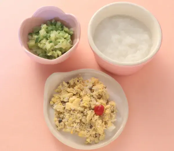 きのこの卵あえ 白菜と胡瓜の煮もの