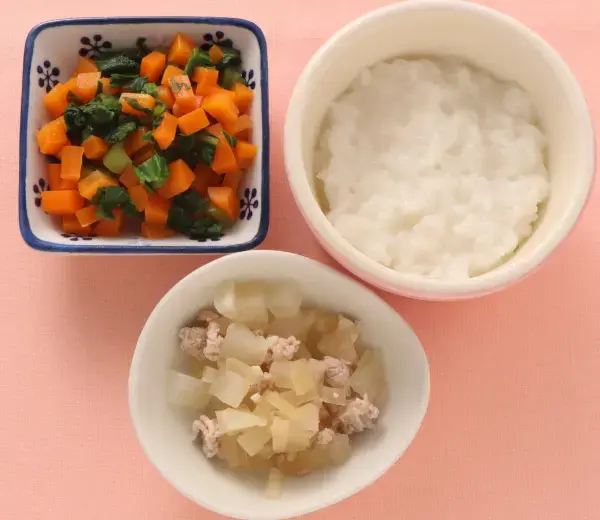 豚肉と大根の煮もの 二色あえ