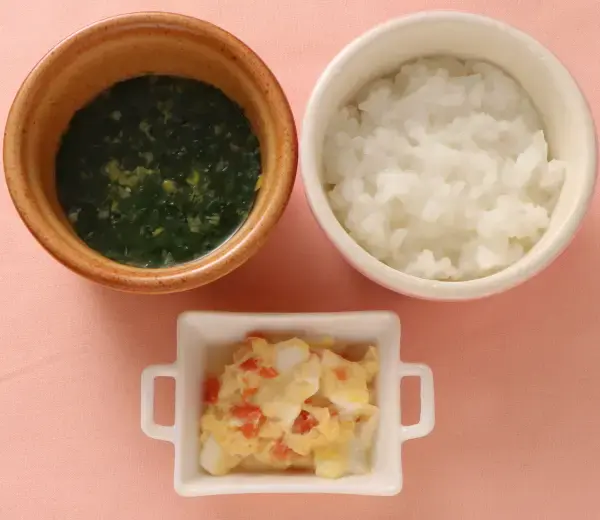 ミニトマトのオムレツ風 野菜スープ