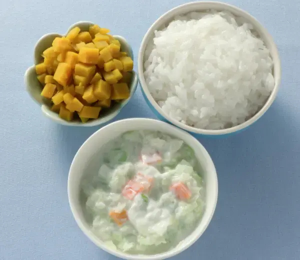 2色野菜のヨーグルトサラダ やわらかかぼちゃ