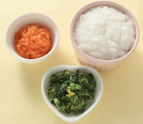 青菜の黄身あえ