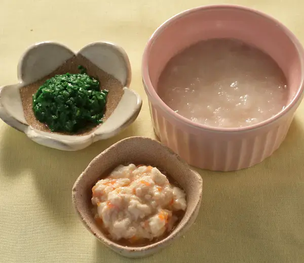 人参の白あえ風 きざみチンゲン菜