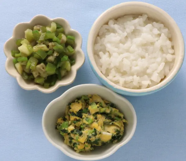 青菜の卵とじ