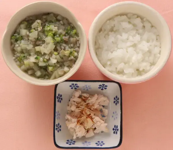 ゆで鶏のおかかのせ 野菜のやわらか煮