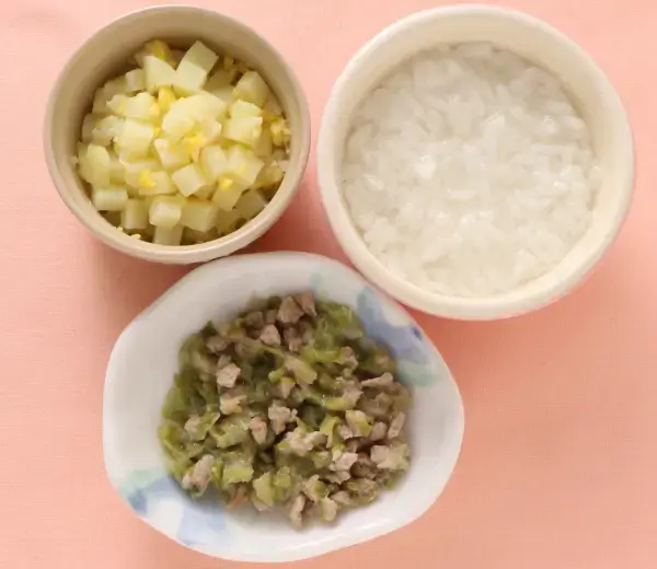 豚肉とレタスのレンジ蒸し コーンじゃが