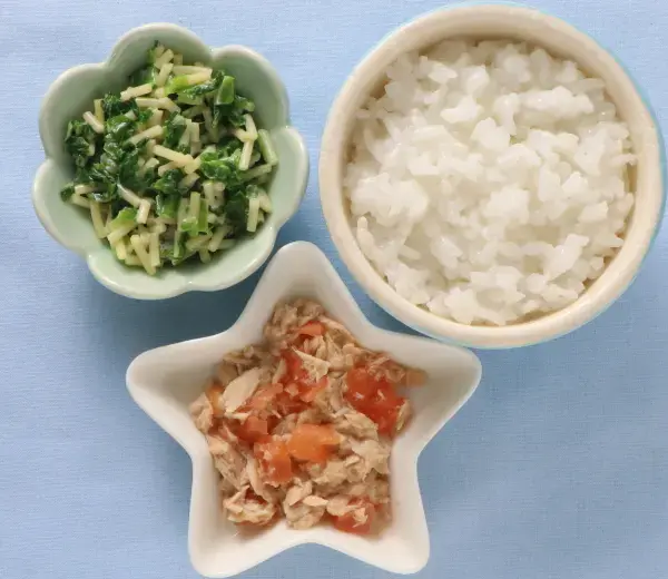ツナとトマトのレンジ蒸し