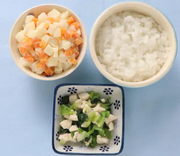 鶏肉と青菜の煮もの